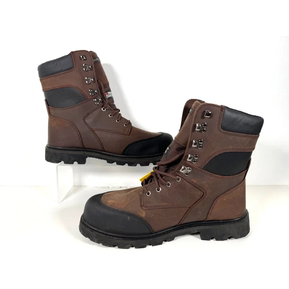 Men's RefrigiWear Insulated Composite Toe Work Boots 15M Brown CSA/ASTM & PR EH